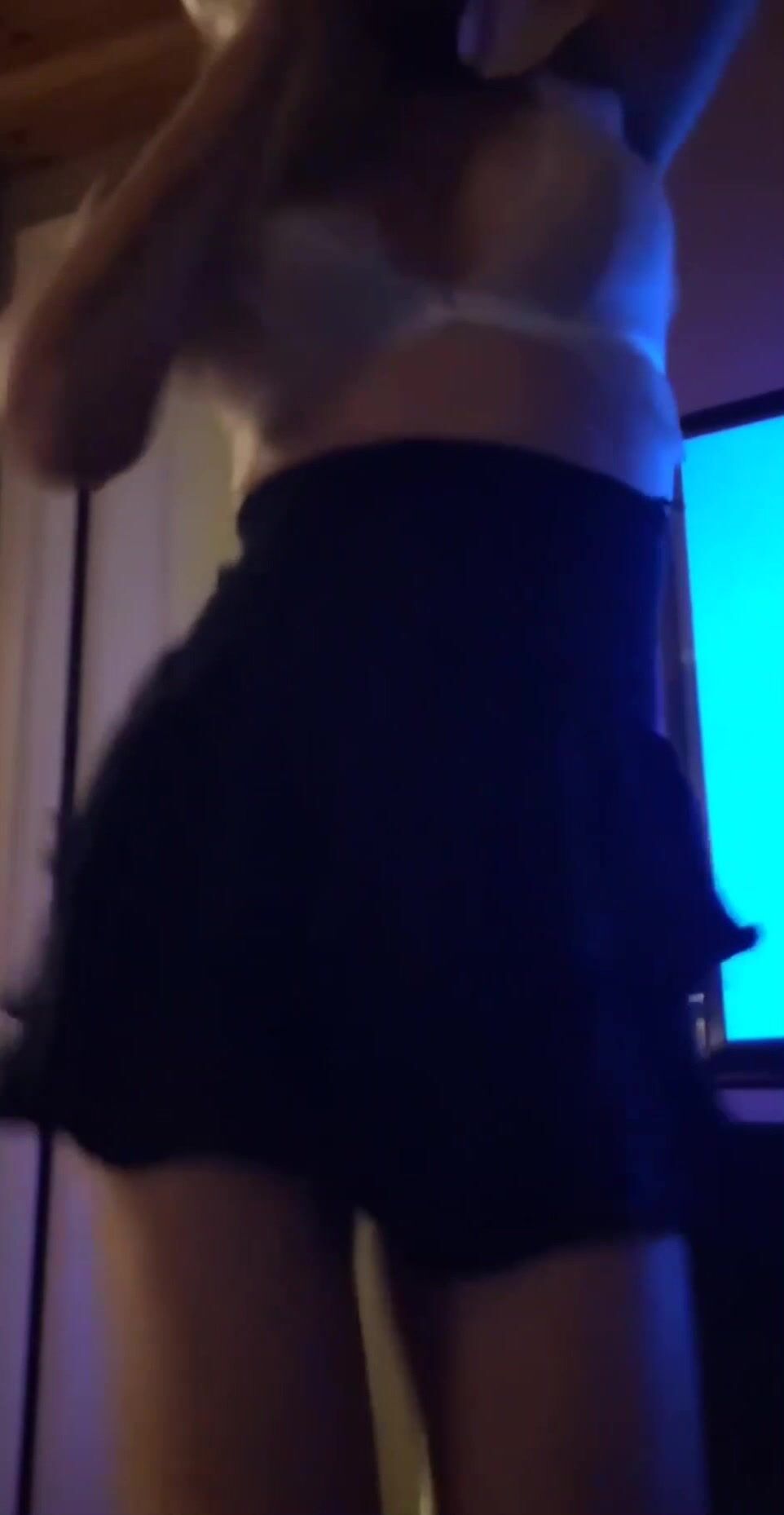 Swedish Moniz Big Dildo Bate On Sofa