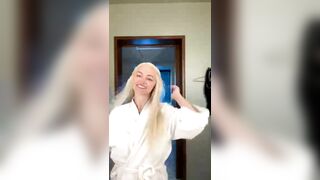 Lindsey Pelas Livestreaming in See Through Outfit