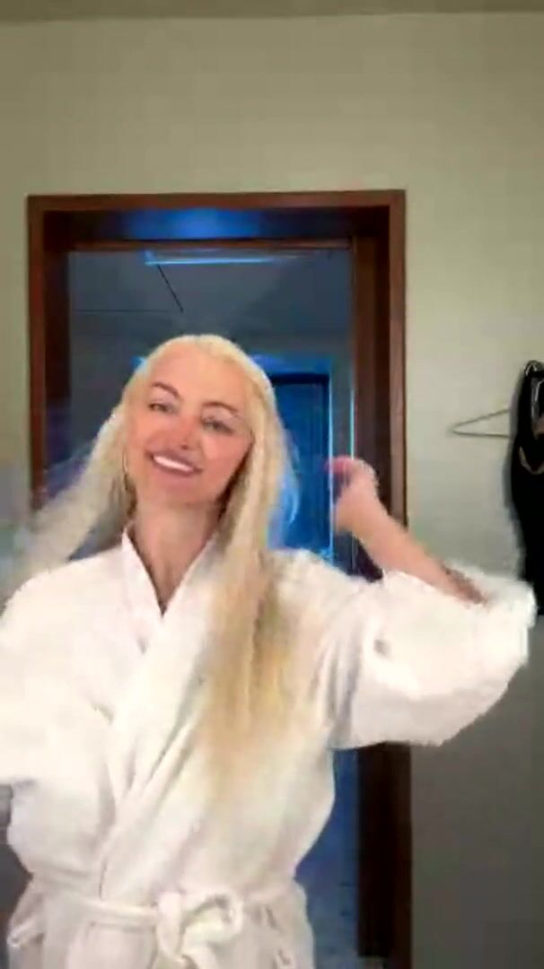 Lindsey Pelas Livestreaming in See Through Outfit