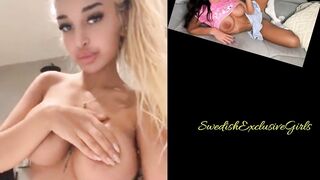 Norwegian Babe Henniwd Shows Her Fine Naked  Boobs