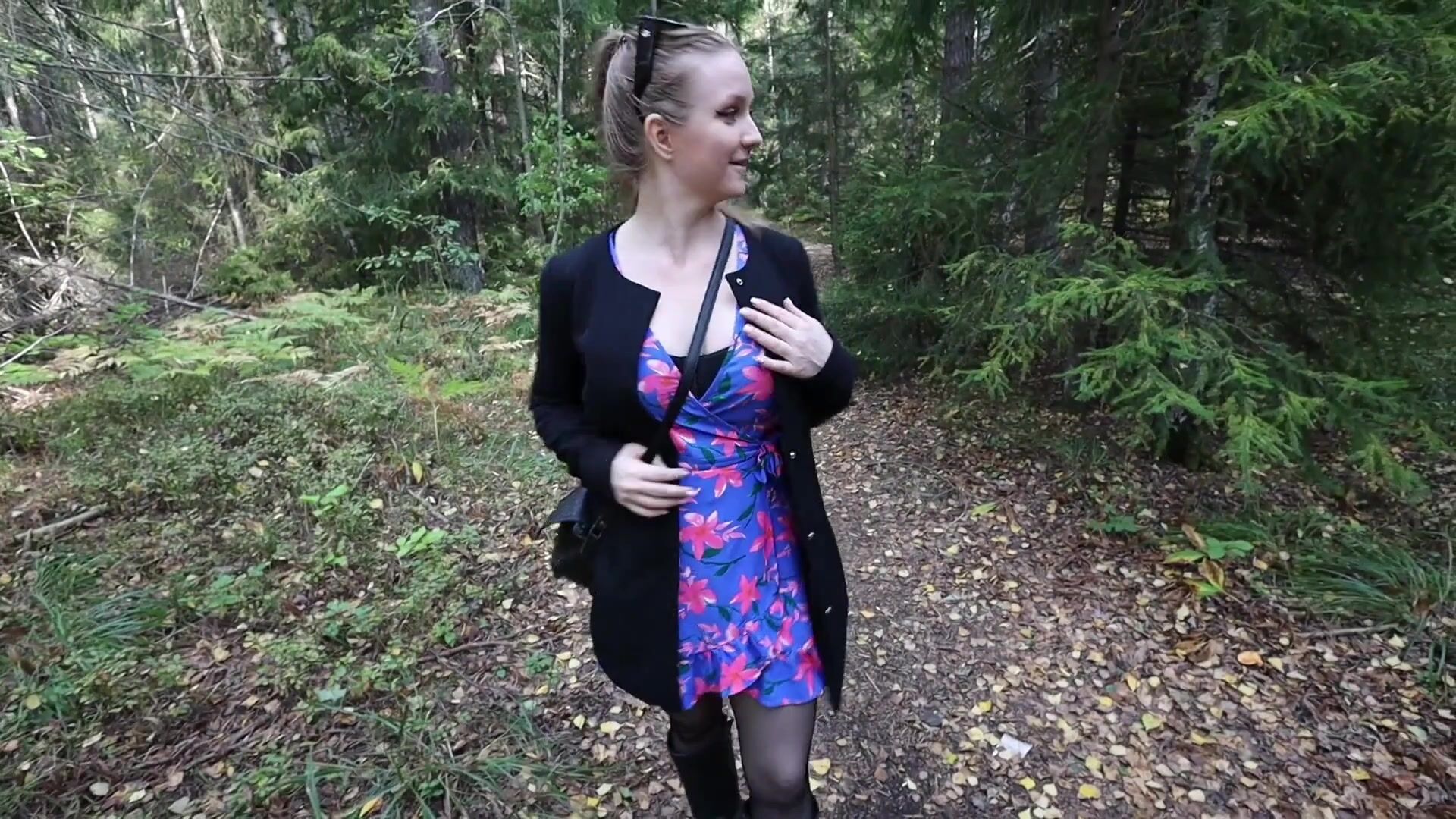 Swedish girl joins for some sex in the forest
