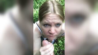 Swedish Linnea Blowjob And Facial Outdoor