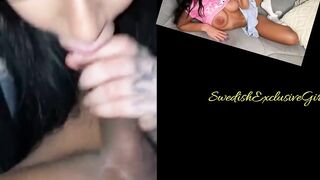 Swedish Tattooed Bombshell Sandra Mehio Hot Sextape & Blowjob