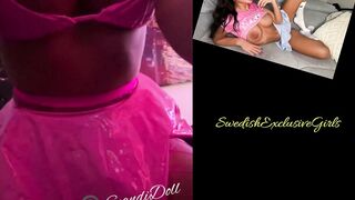 Norwegian Babe ScandiDoll/MissReca Sexy Striptease & Tight Horny Pussy Masturbation