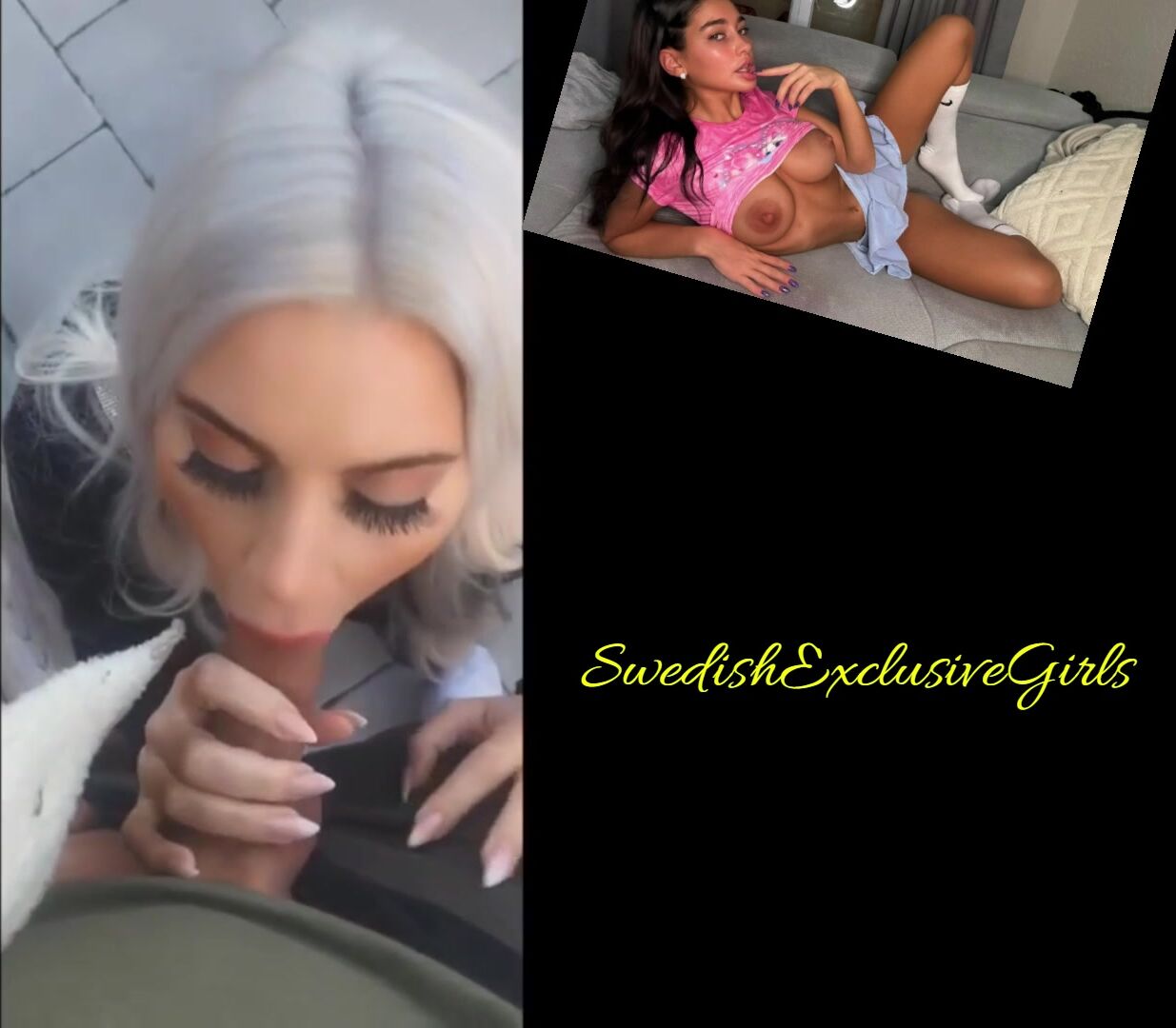 Swedish Blonde Babe Nicci Azzy Risky Blowjob In Public & Facial Cumshot