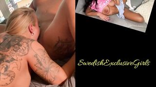 Swedish Lesbians Bombshells iOnlyEatVag Licking Linnejha's Tight Horny Pussy