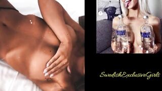 Norwegian Babe Patriciax0x0 Tries To Hide Her Big Sexy Tits Laying In Bed