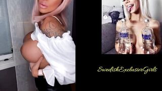 Swedish Tattooed Babe Emma Flashing Her Big Sexy Tits