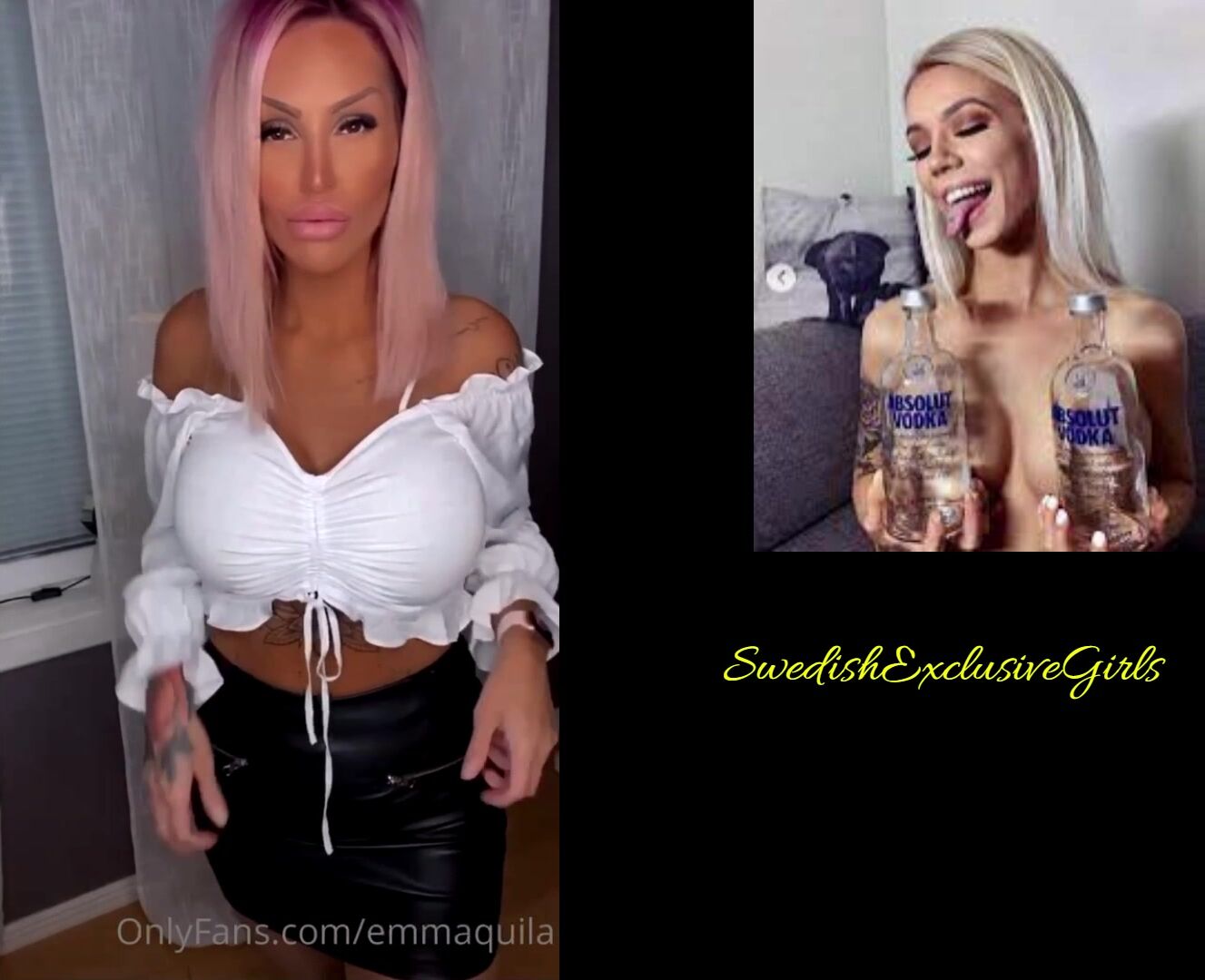 Swedish Tattooed Babe Emma Flashing Her Big Sexy Tits