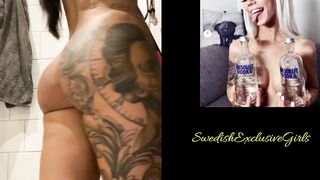 Swedish Bombshell iOnlyEatVag Shows Her Tight Little Pussy From Behind