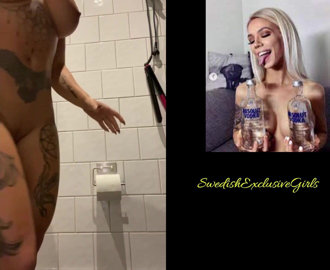 Swedish Bombshell iOnlyEatVag Shows Her Tight Little Pussy From Behind