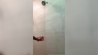 Natalie Roush Nude Showering With Big Dildo