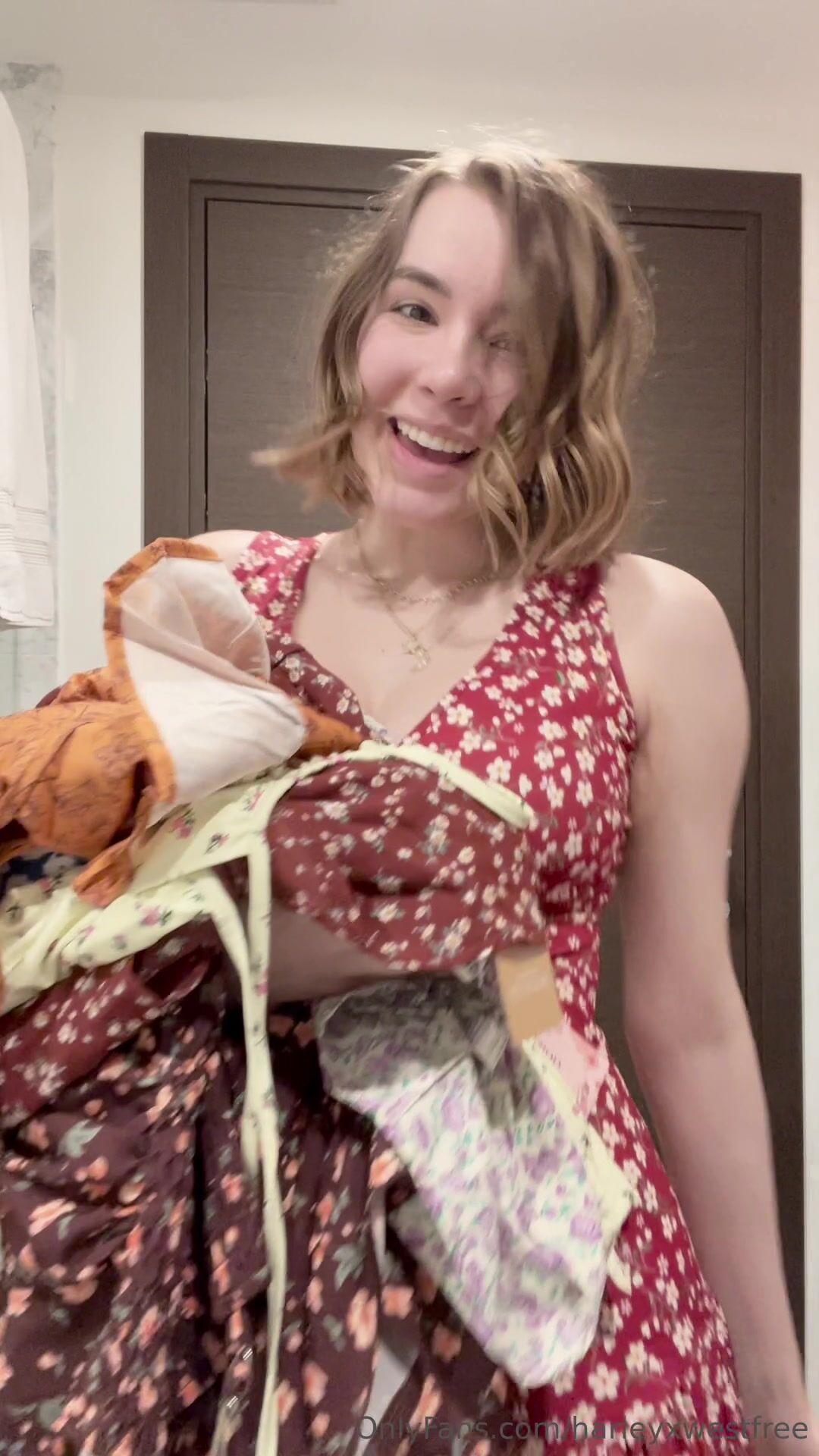 Harley West Long Try On Haul With Squirting Masturbation