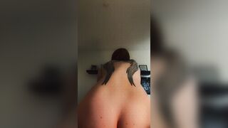 Swedish Mercedez Riding Dildo On The Bed