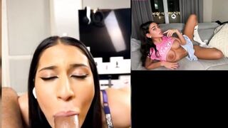 Swedish Camgirl LebanseTeen Livestream Part 41 Blowjob  & Riding Dick