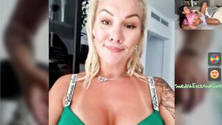 Swedish Milf Camgirl Nasty Sweden Livestream Part 7 Putting Oil On Her Big Sexy Tits