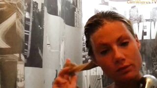 Gorgeous brunette Swedish girl pt1