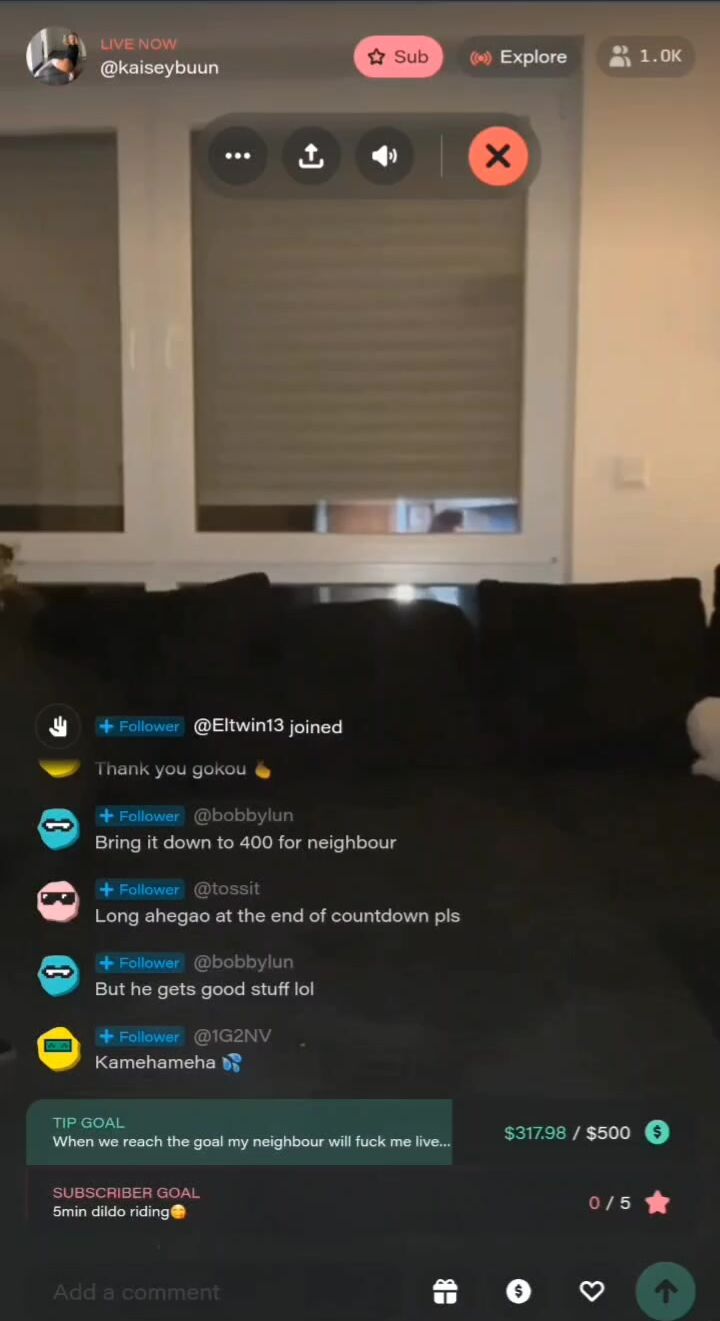 Kaiseybuun Giving JOI on Livestream