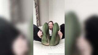 Christina Khalil - Teasing in See Through Clothing