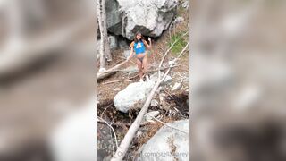 Stella Barey Flashing Pussy On Popular Hiking Trail