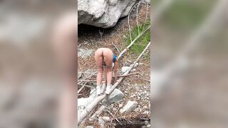 Stella Barey Flashing Pussy On Popular Hiking Trail