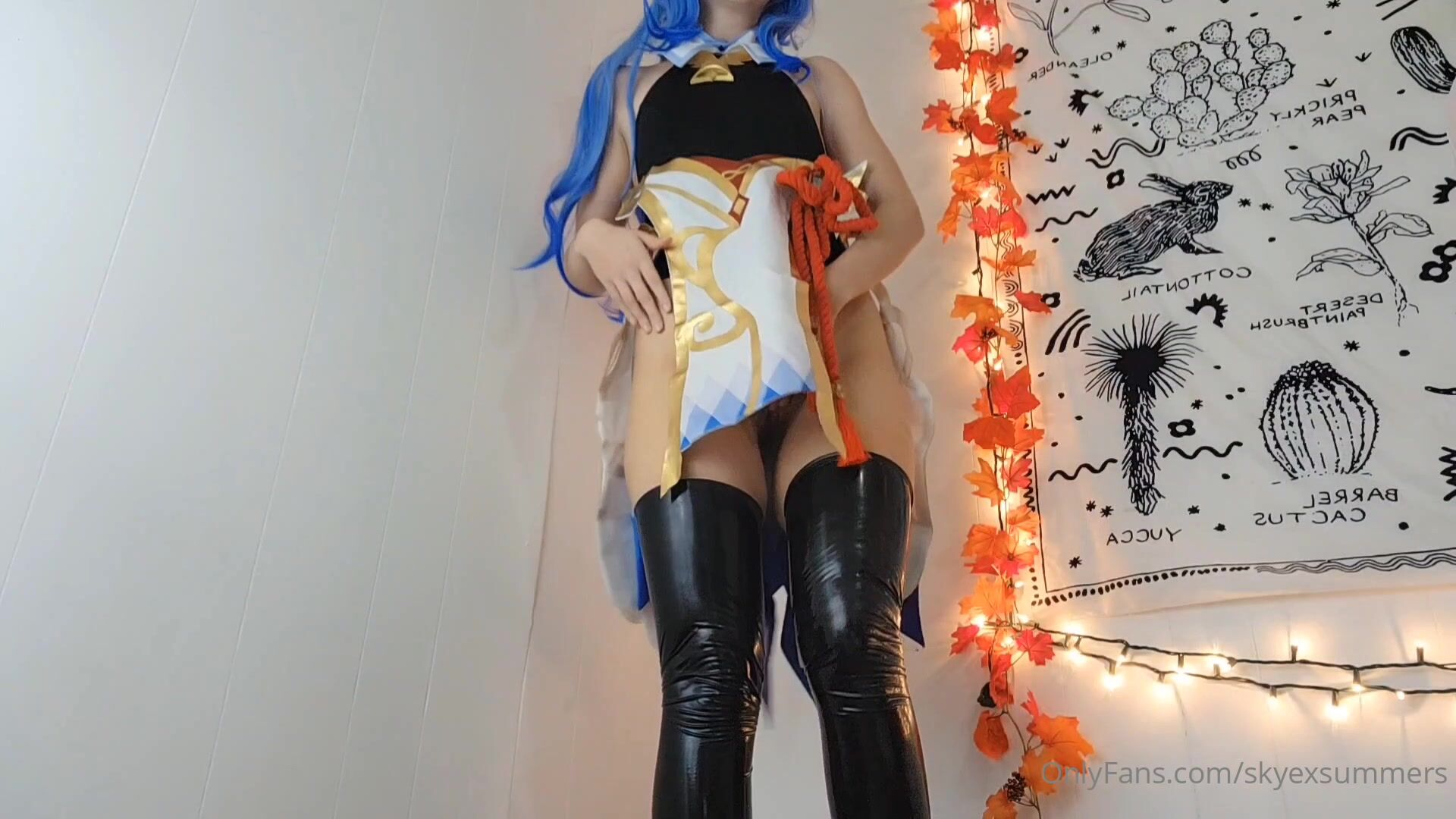 SkyexSummers Cosplay Pussy Fuck With Dildo