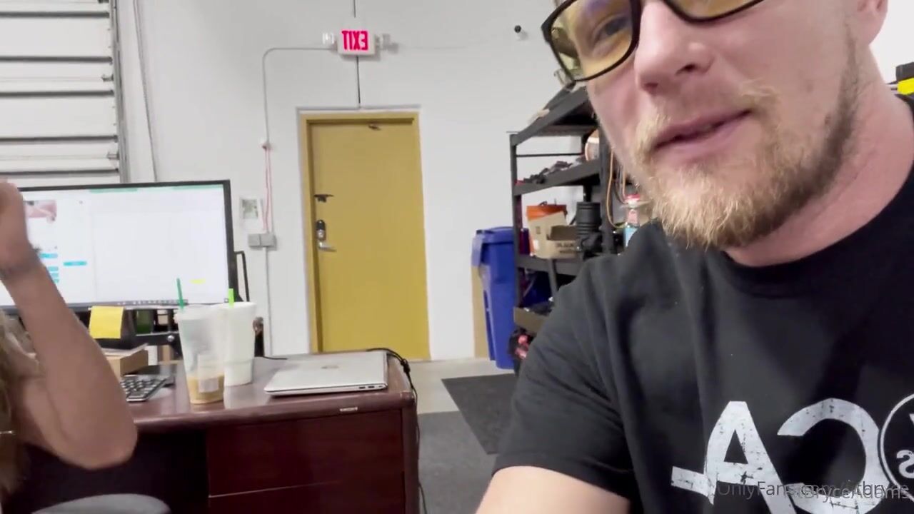 Bryce Adams Recording Sextape at work