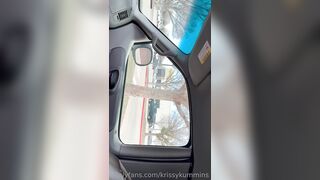 Krissy Kummins - Blowjob And Swallowing Hot Cum in car