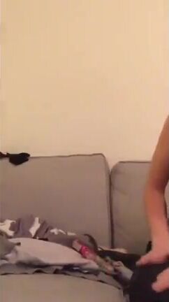 Slutty Swedish Blonde Flashing Tits on Webcam