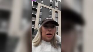 Johanne Nordeng Riding Dildo in Public Changing Room