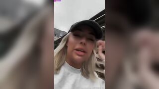 Johanne Nordeng Riding Dildo in Public Changing Room