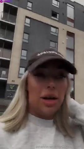 Johanne Nordeng Riding Dildo in Public Changing Room