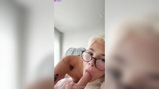 Norwegian Blonde Slut BellaBaby Sucking Dildo