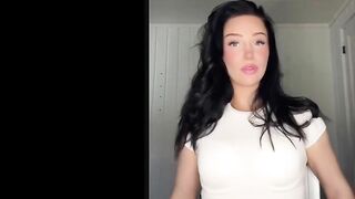 Norwegian Agnes Bjercke Giving JOI on Big White Dildo