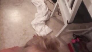 Swedish Blonde Masked Babe Sprayed With 2 Cumshots