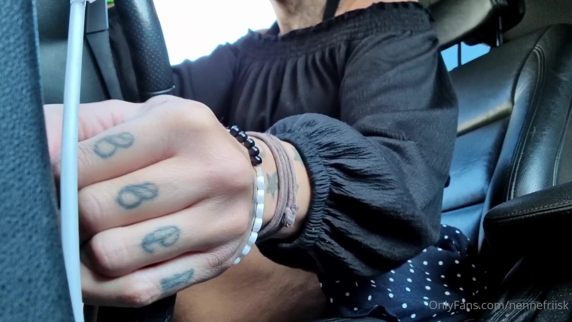 Swedish Nennefriisk masturbation in car