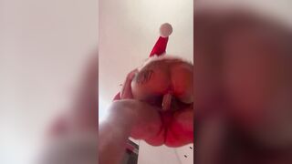 Danish Lemon Lux Rides Big DIck With Sexy Santa Outfit