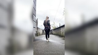 Danish Milf SassyStacy Shows Her Tight Pussy In Public