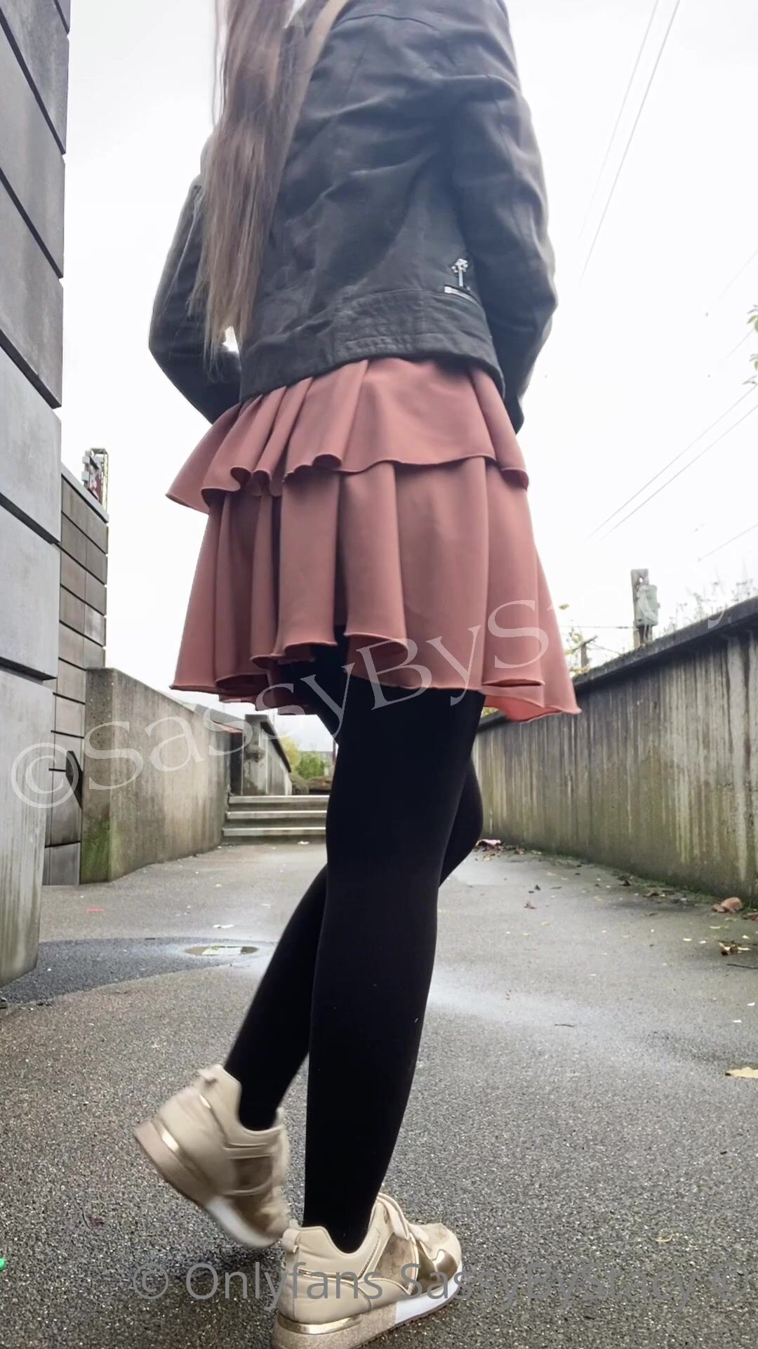 Danish Milf SassyStacy Shows Her Tight Pussy In Public