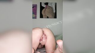 Danish Babe SassaStacy Fingers Her Tight Horny Pussy From Behind