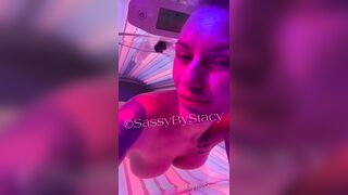 Danish Babe SassaStacy Naked In The Solarium