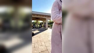 Christina Khalil - Outdoor Titty Play on Livestream