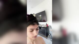 Mia Khalifa Teasing In Hot Sexy White Dress