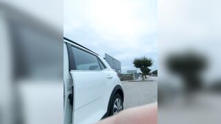 German Camgirl DoriDeluxe66 Masturbates Her Tight Pussy In Car