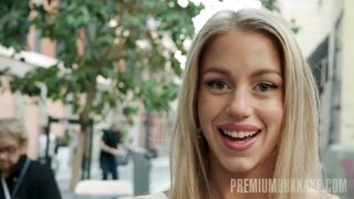 Swedish Babe Rosa Josefin Interview Before Bukkake Scene