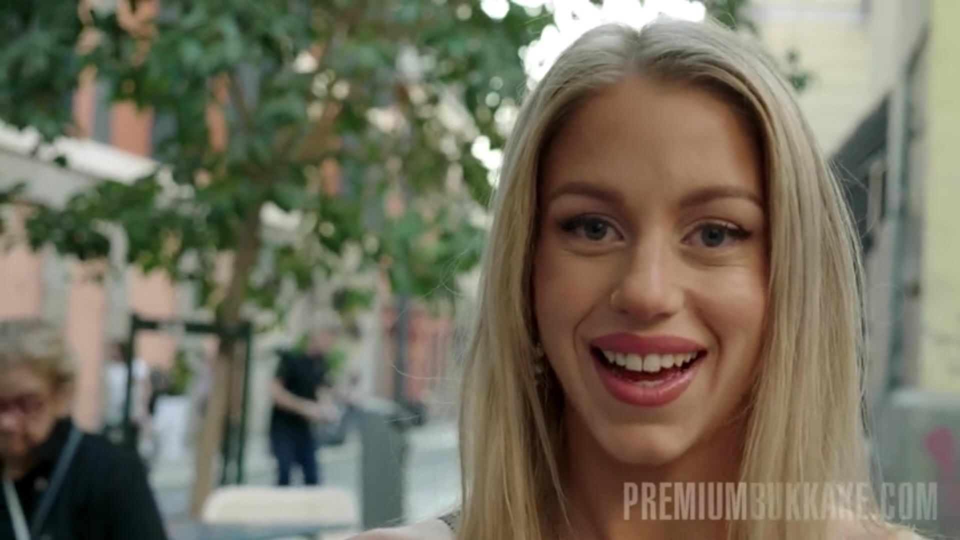 Swedish Babe Rosa Josefin Interview Before Bukkake Scene