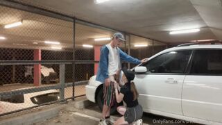 Snow Bunni - Risky Public Parking Lot Sextape