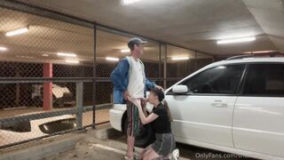 Snow Bunni - Risky Public Parking Lot Sextape