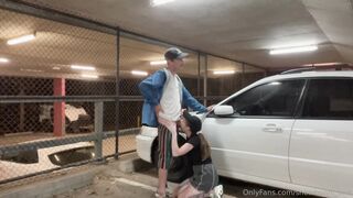 Snow Bunni - Risky Public Parking Lot Sextape