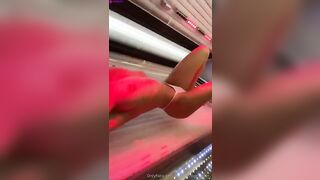 Swedish Emelie Magnusson Pussy Teasy Play In Solarium